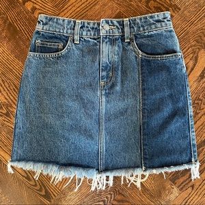 CARMAR LF Patchwork Denim Mini Skirt Size 26